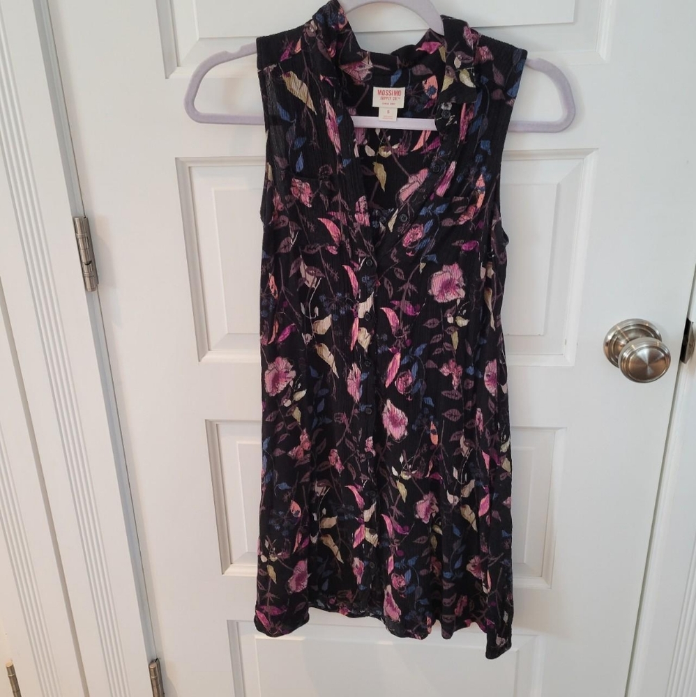 Button-Up Tank Top Dress